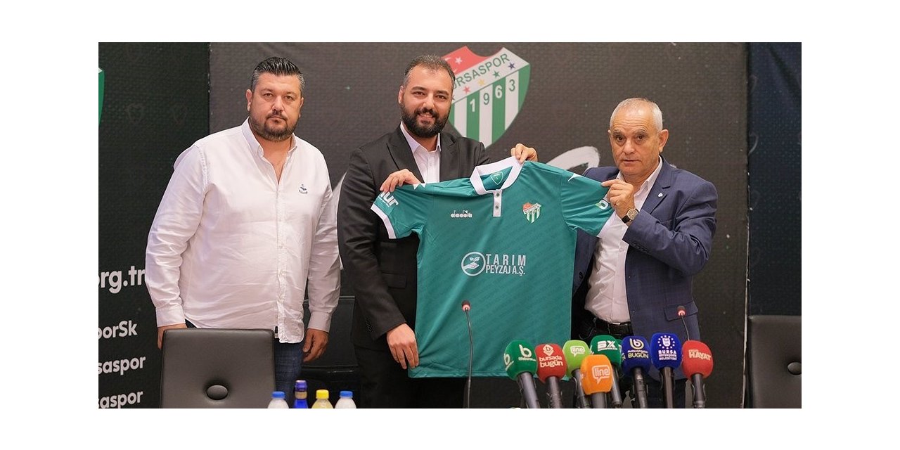 Bursaspor’un forma göğüs sponsoru Tarım ve Peyzaj A.Ş oldu