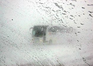 Akseki-Seydişehir karayolunda yoğun kar yağışı