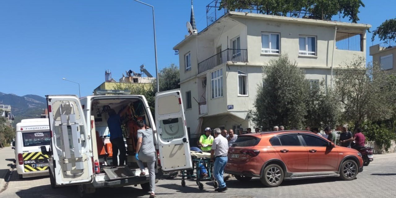 Motosiklet sürücüsü hastanelik oldu