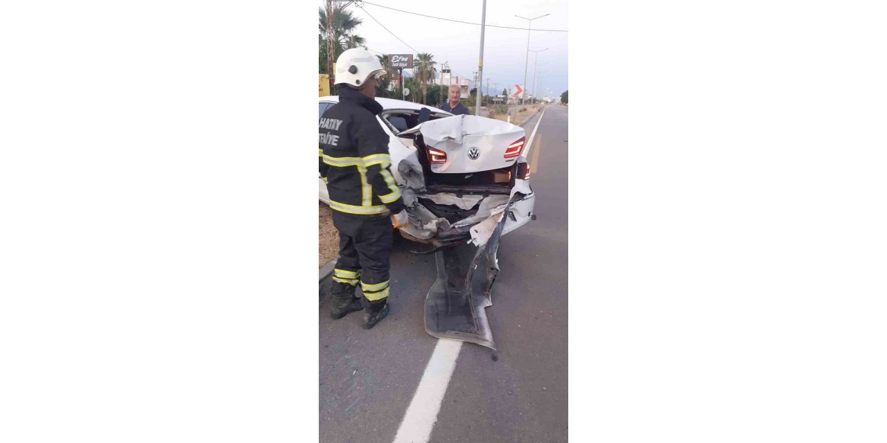 Hatay’da trafik kazası: 1 yaralı