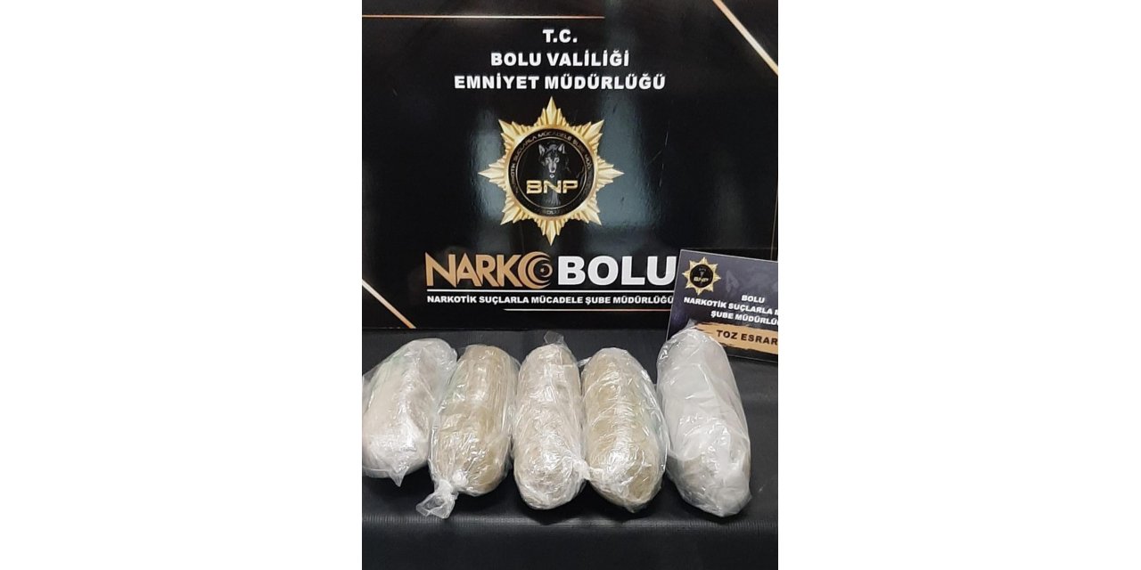 Bolu’da 5 kilogram uyuşturucu ele geçirildi, çete çökertildi