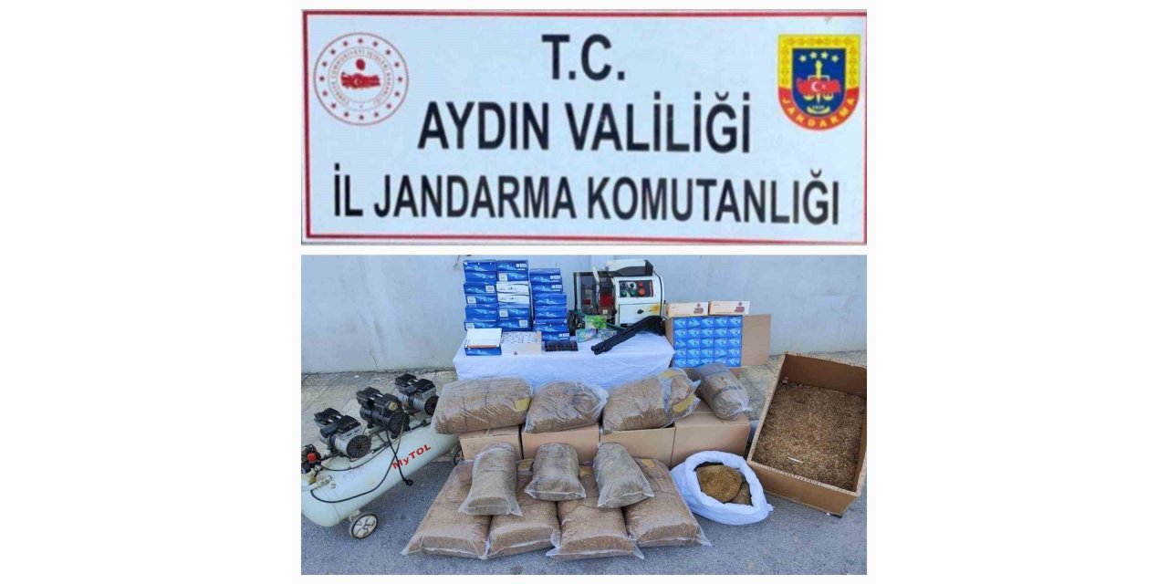 Kaçak sigara imalathanesine baskın: 1 gözaltı