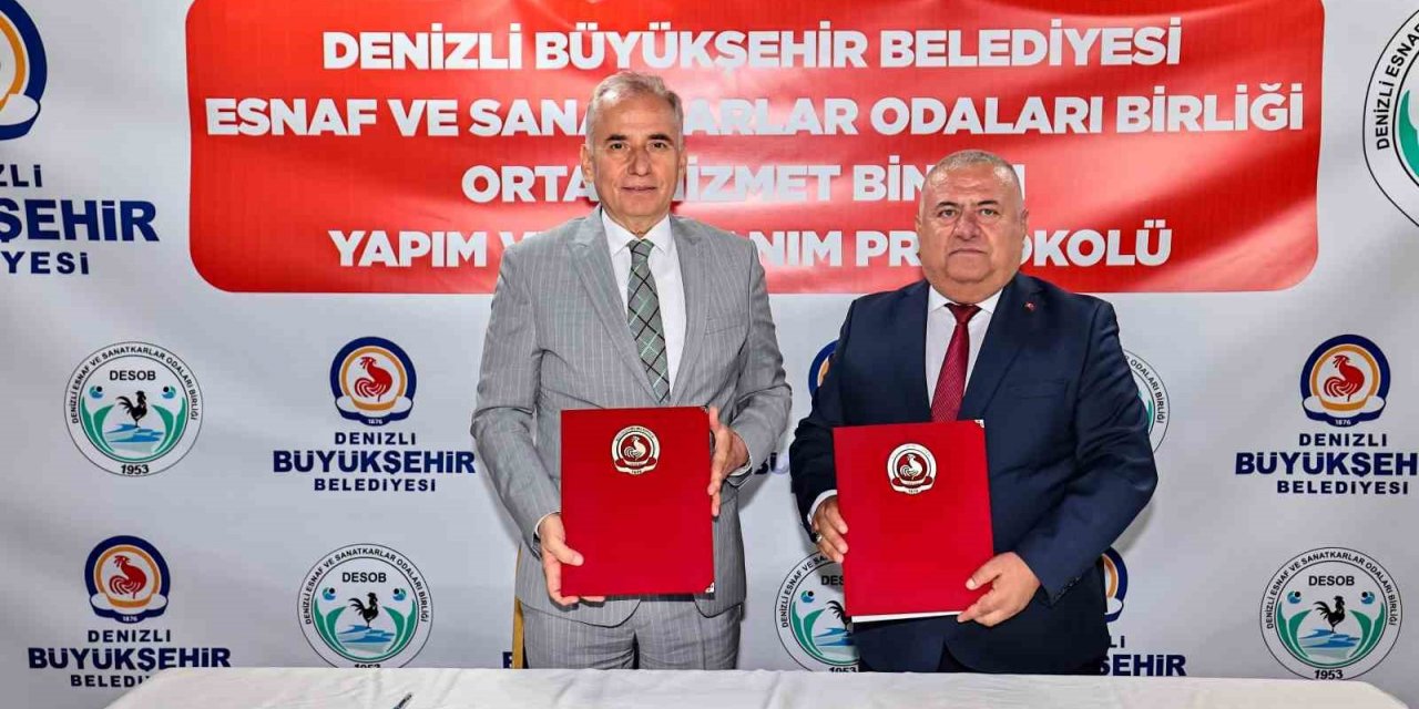 Denizli Büyükşehirden esnaf odalarına dev destek