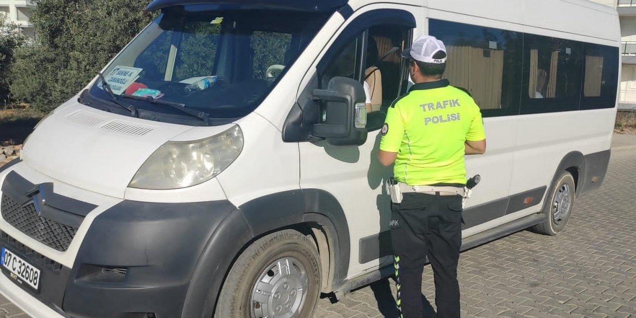 Gazipaşa’da okul servisleri denetlendi