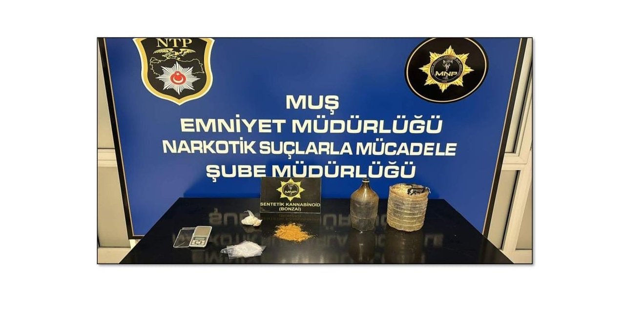 Muş’ta uyuşturucu operasyonu