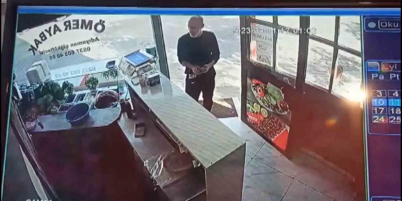Bursa’da dükkana giren hırsız cüzdanı çalıp kayıplara çalıştı