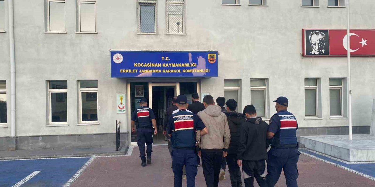 Kayseri’de 7 düzensiz göçmen yakalandı