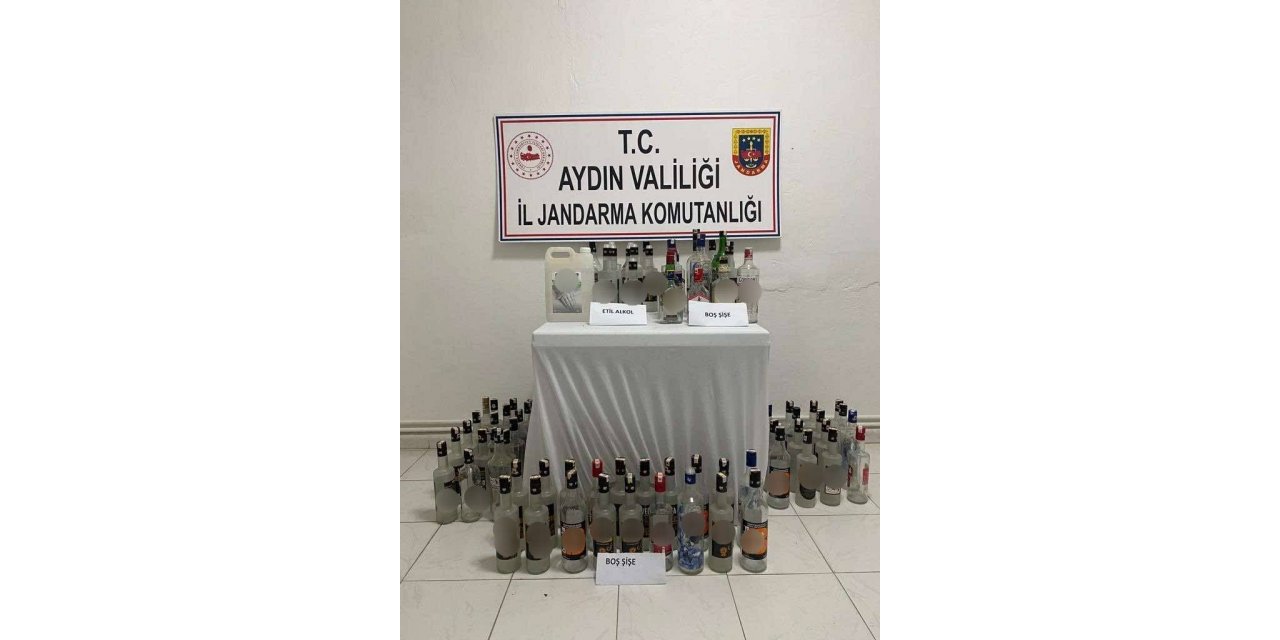 Sahte alkol imalathanesine baskın: 1 yakalama