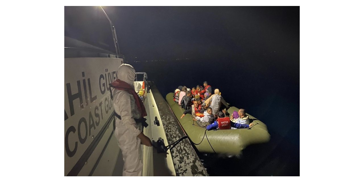 Ayvacık açıklarında 39 kaçak göçmen yakalandı