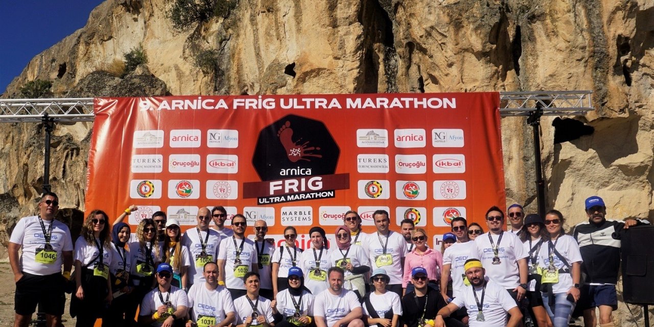 OEDAŞ 50 çalışanıyla Frig Ultra Maratonu’na katıldı