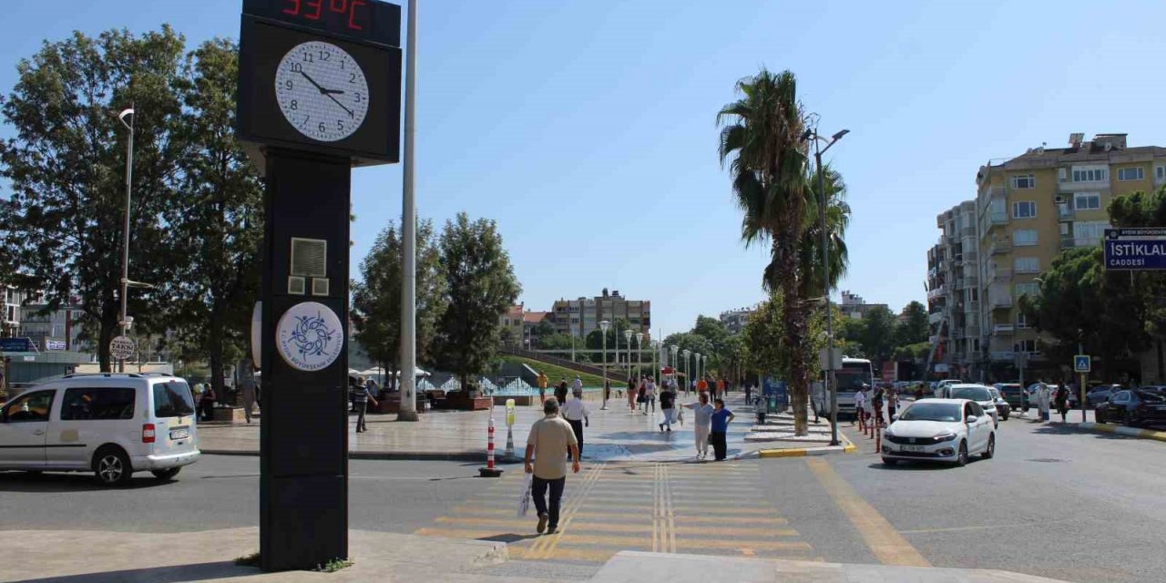 Aydın’da termometreler 33 dereceyi gösterdi