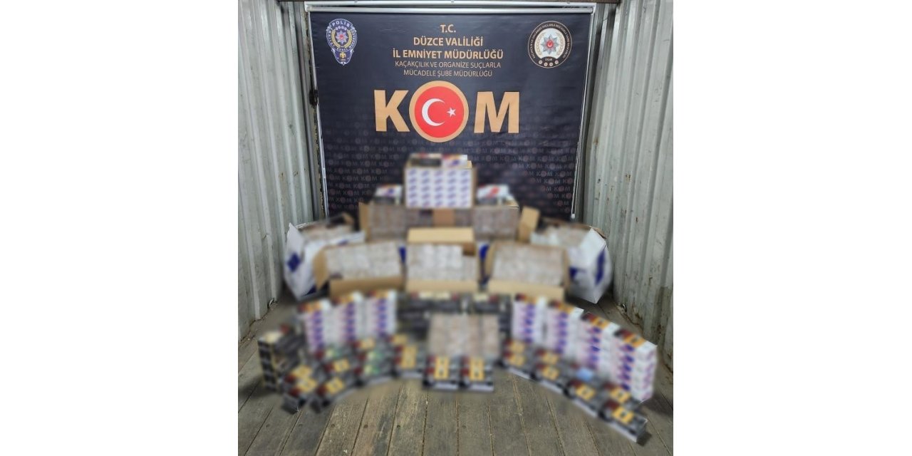 117 bin 740 adet içi dolu makaron ele geçirildi