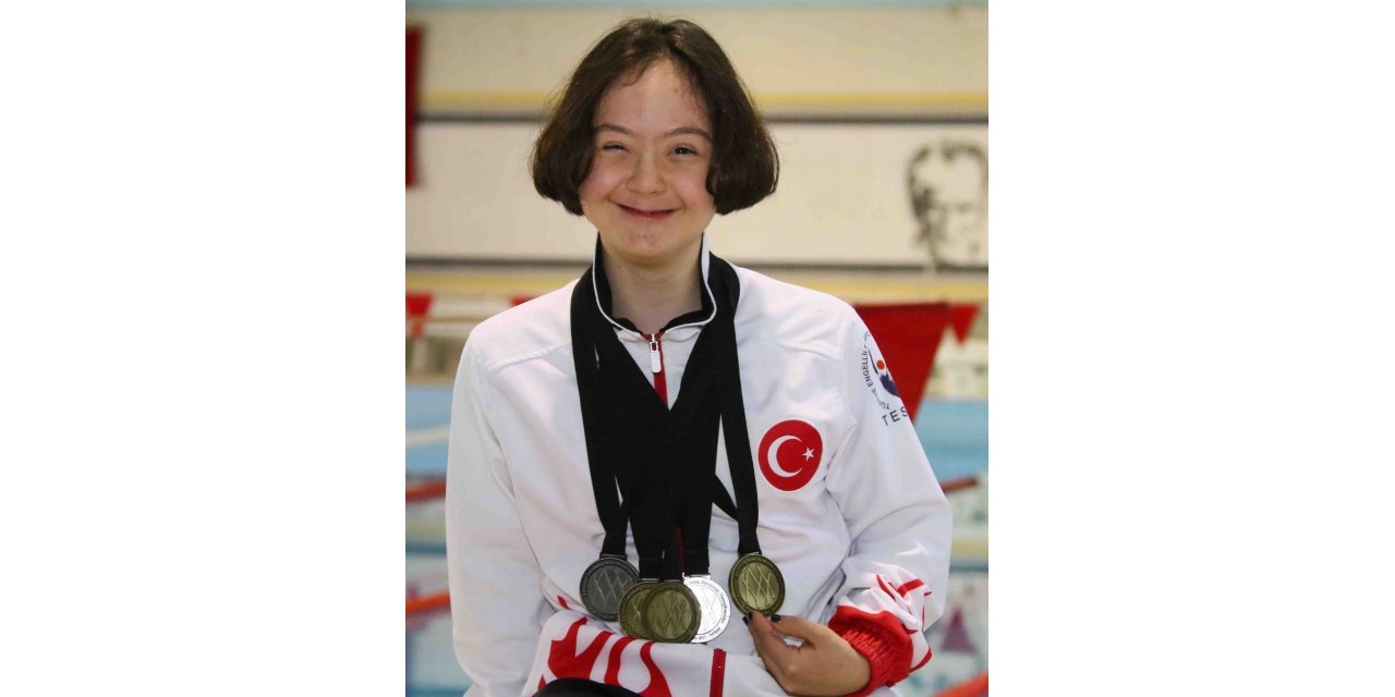 Egeli down sendromlu sporcu İrem’den Avrupa şampiyonasında 5 madalya