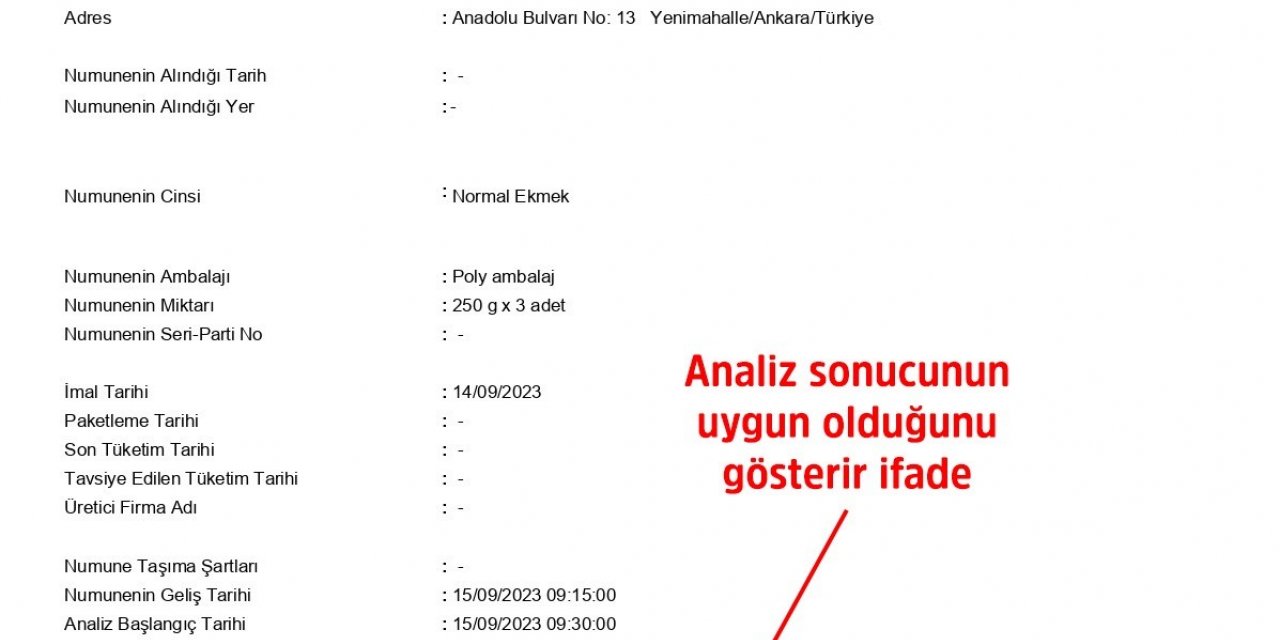 Ankara Halk Ekmek, ’bakteri’ iddialarını yalanladı