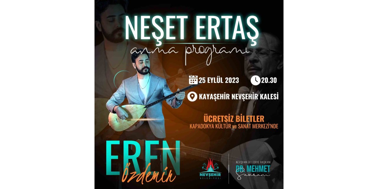 Nevşehir Kalesinde Neşet Ertaş gecesi