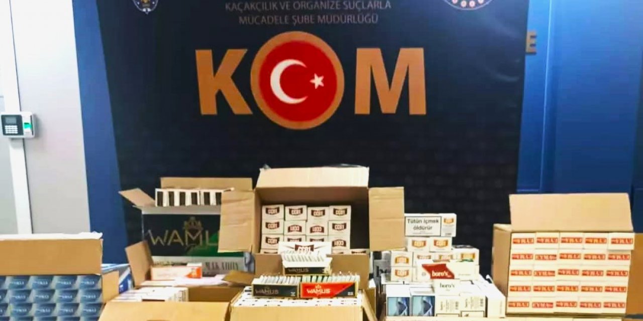 Çankırı’da binlerce kaçak makaron ele geçirildi