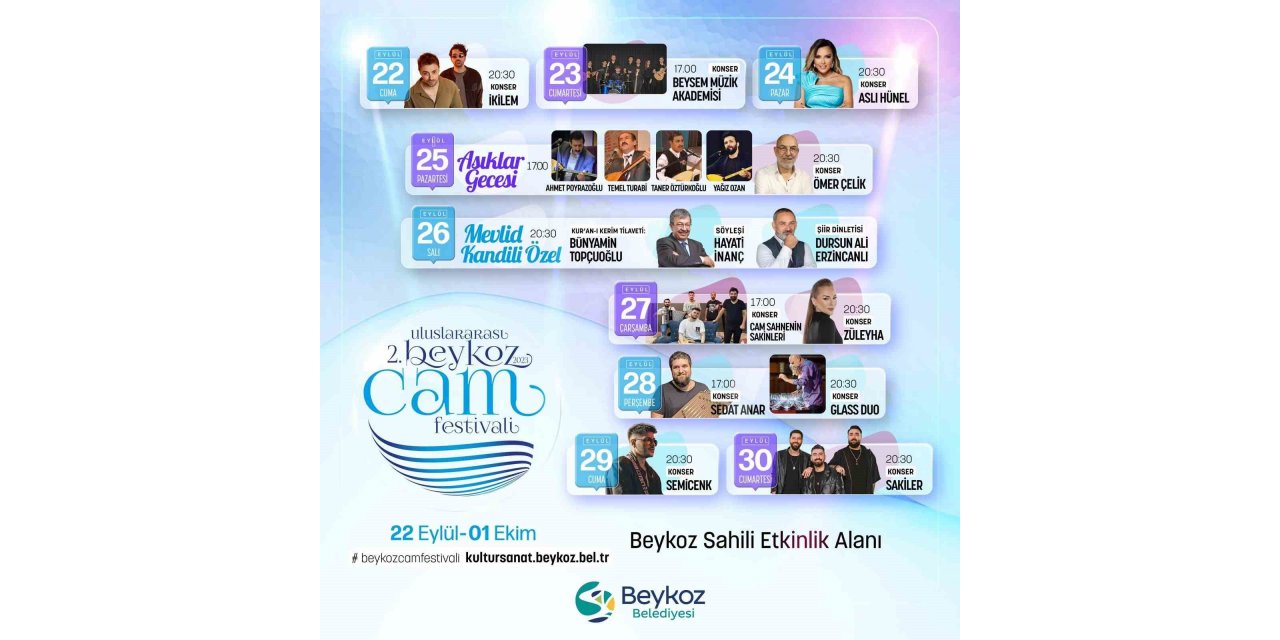 Beykoz’da rengarenk Cam Festivali başlıyor