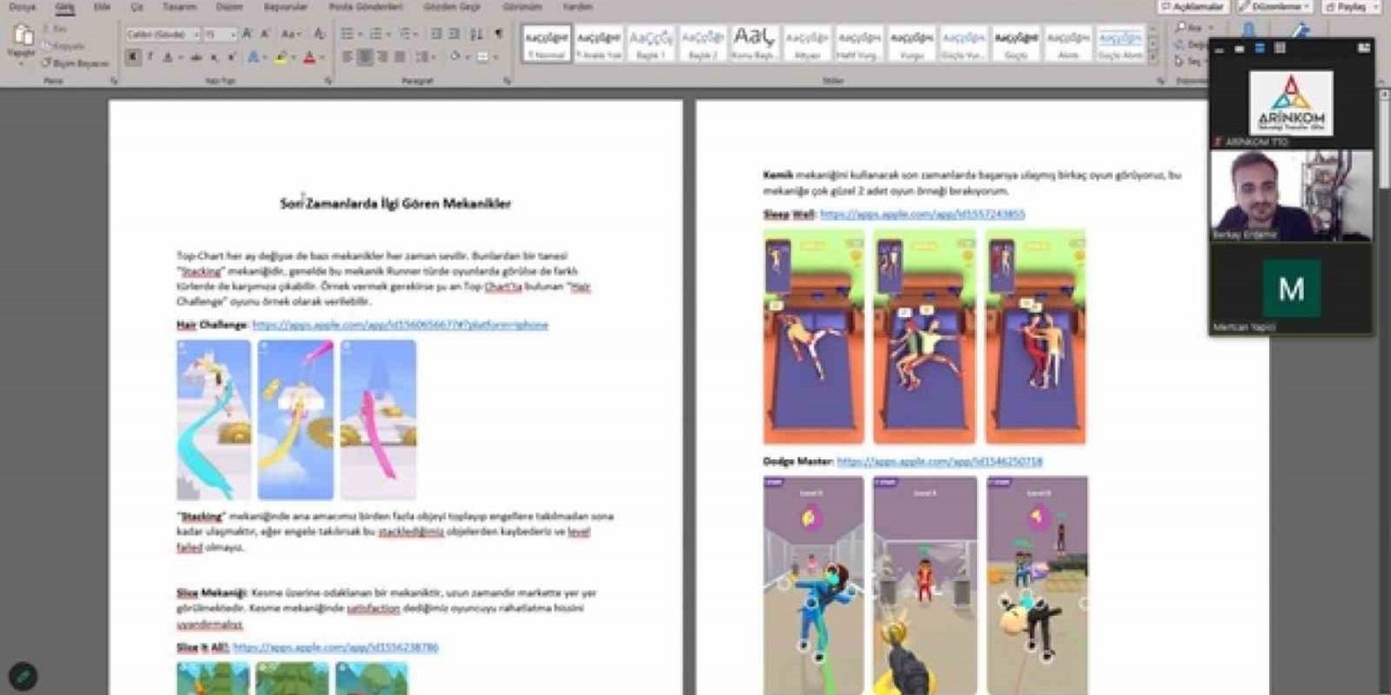 “Oyun ve Animasyon Geliştirme Merkezi” projesi mentorluk destekleri başladı