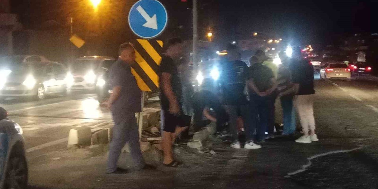 Yolun karşısına geçmeye çalışan yayaya araç çarptı: 1 yaralı