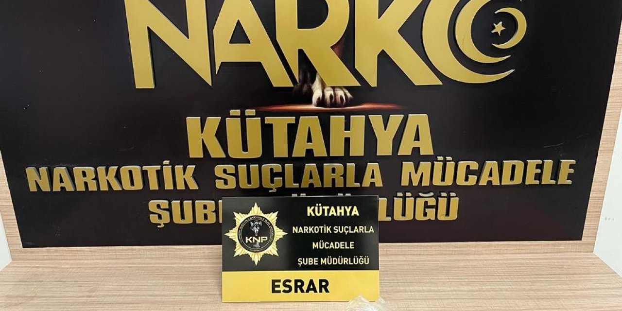 Kütahya’da durdurulan araçta uyuşturucu ele geçirildi