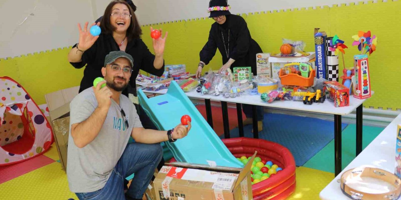 Batman’da gönüllüler tarafından engelli çocuklar için oyun odası yapıldı