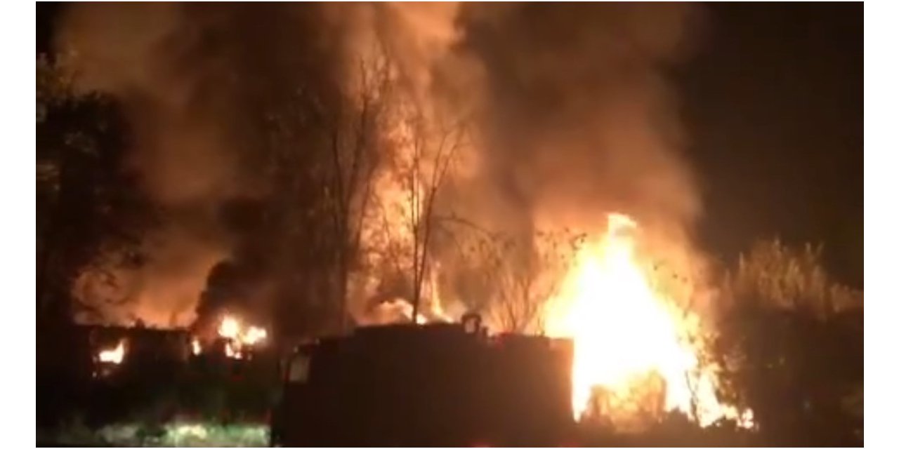 Düzce’de yanan 2 ev ve ardiye kullanılamaz hale geldi