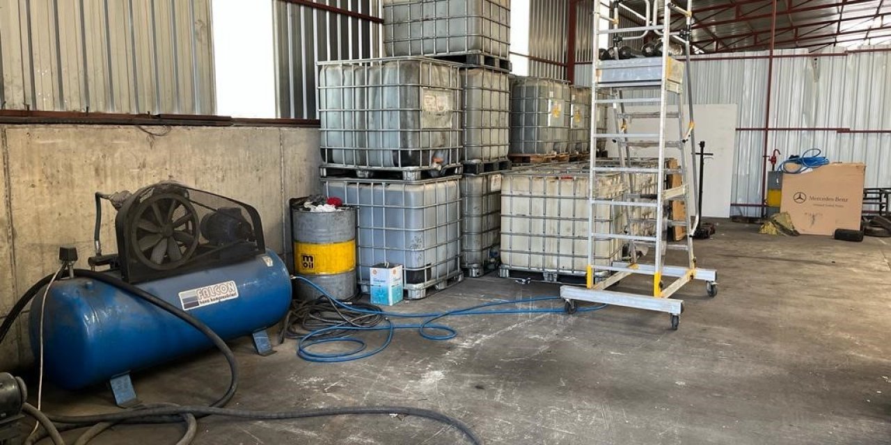 Mersin’de 21 bin litre kaçak akaryakıt ele geçirildi