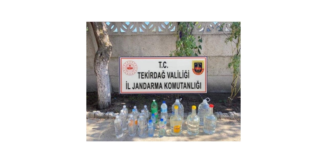 Tekirdağ’da 30 Litre sahte rakı ele geçirildi