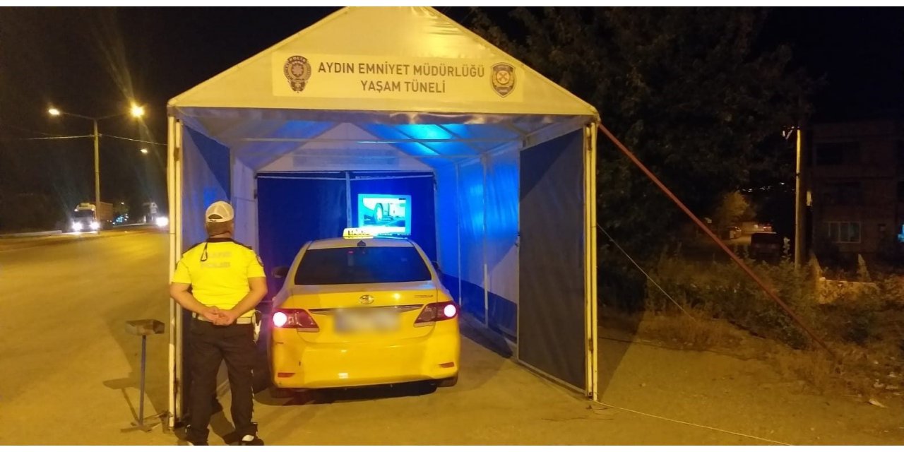 Çine’de sürücüler ’yaşam tüneli’ ile bilgilendirildi