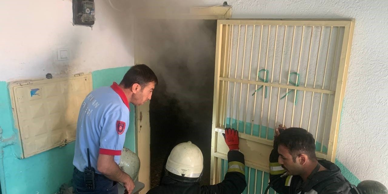 Karaman’da ev yangını