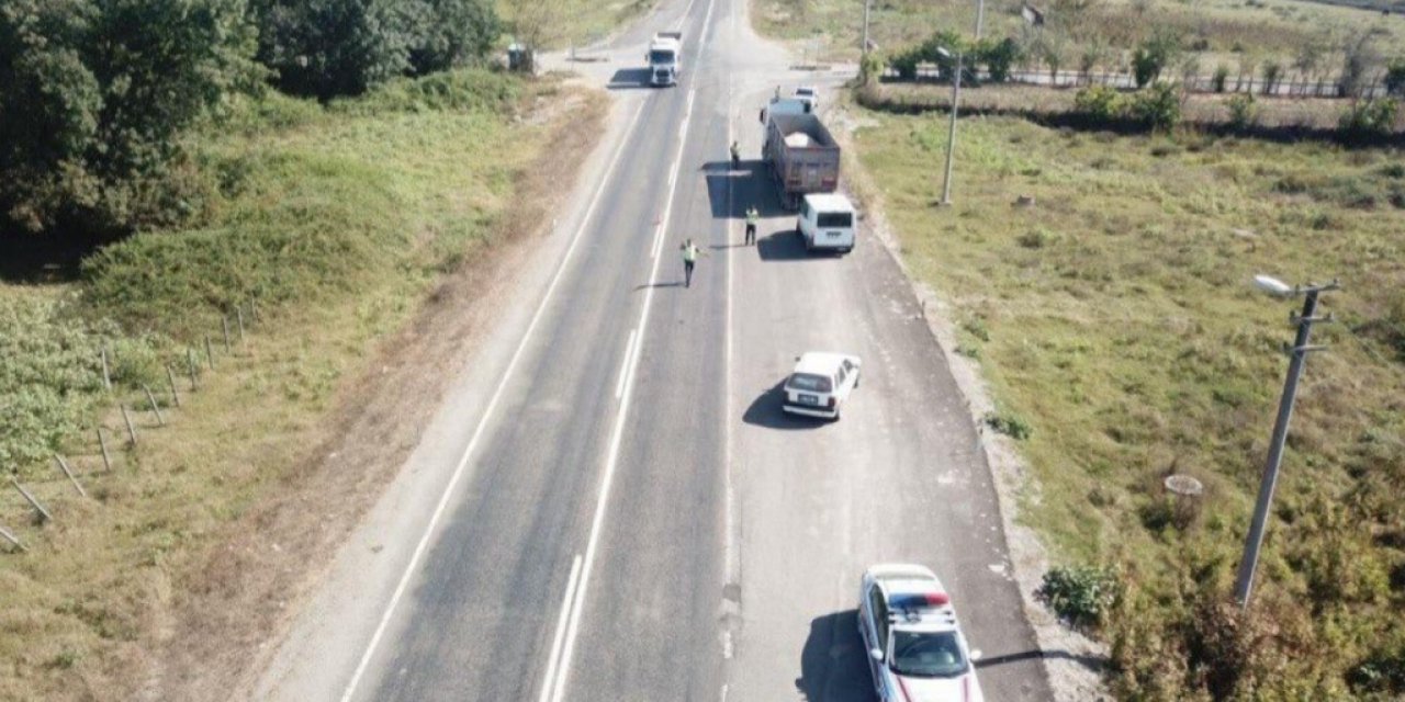 Jandarmadan dronlu denetim