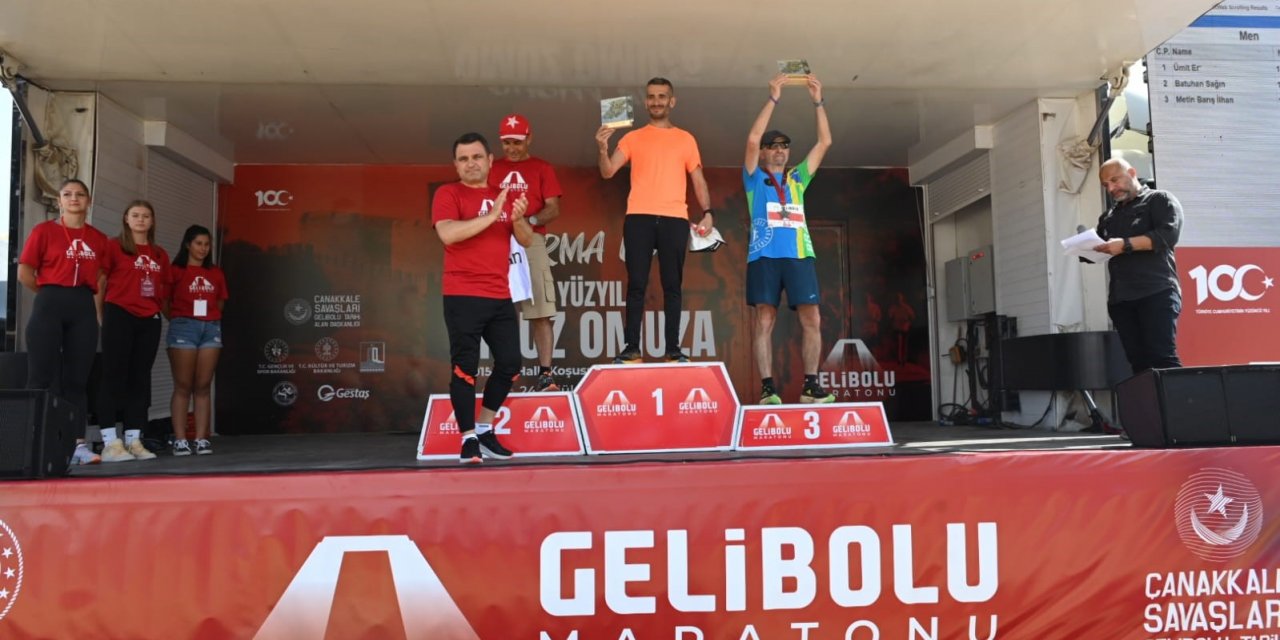 Tarihi Alan’da düzenlenen Uluslararası Gelibolu Maratonu sona erdi