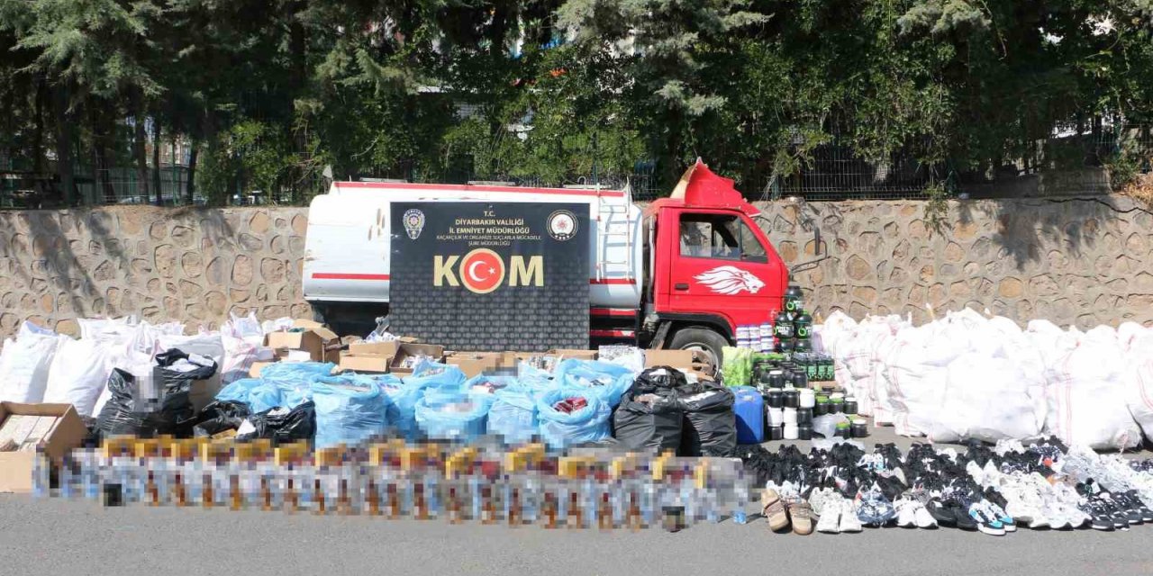 Diyarbakır’da 13 milyon lira değerinde kaçak ürün ele geçirildi