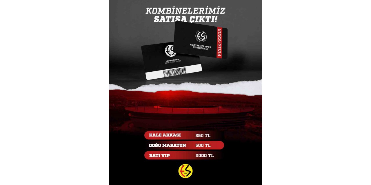 Eskişehirspor’da nostaljik kombine kartlar satışa çıkıyor