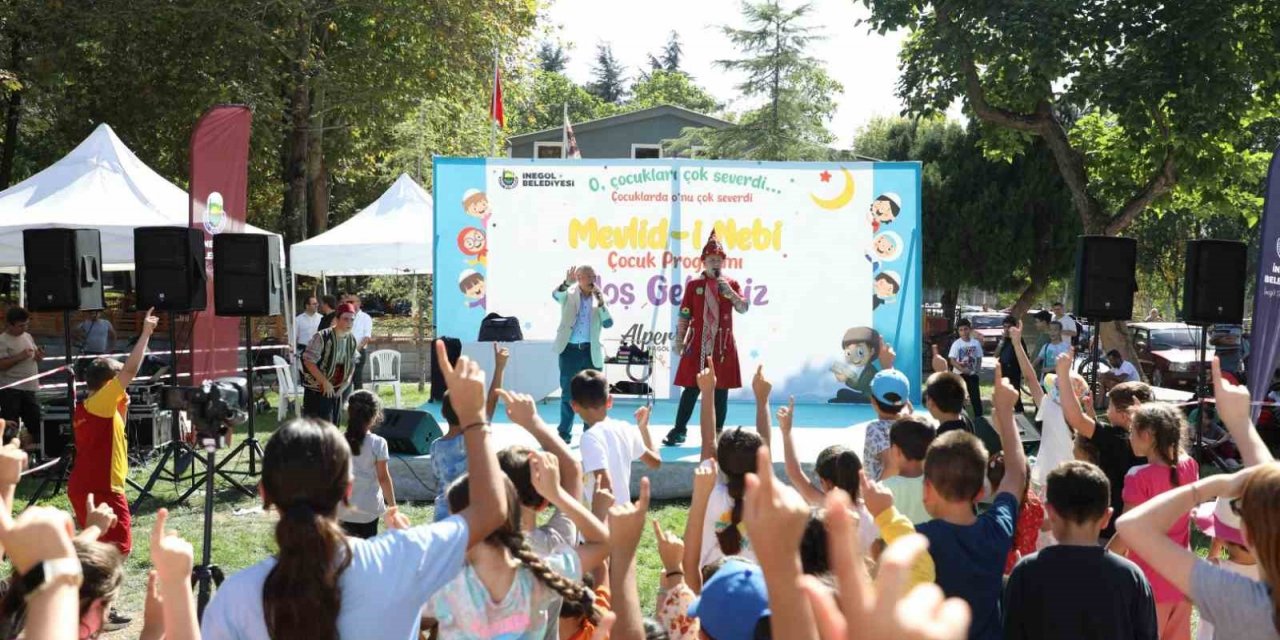 İnegöl’de mevlid kandili çocuklarla kutlandı