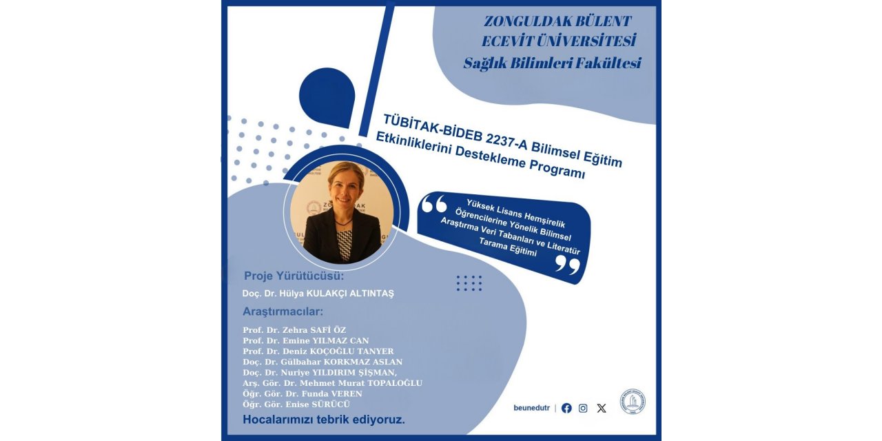 Doç. Dr. Altıntaş’ın Yürütücülüğünü Üstlendiği Projeye TÜBİTAK’tan destek