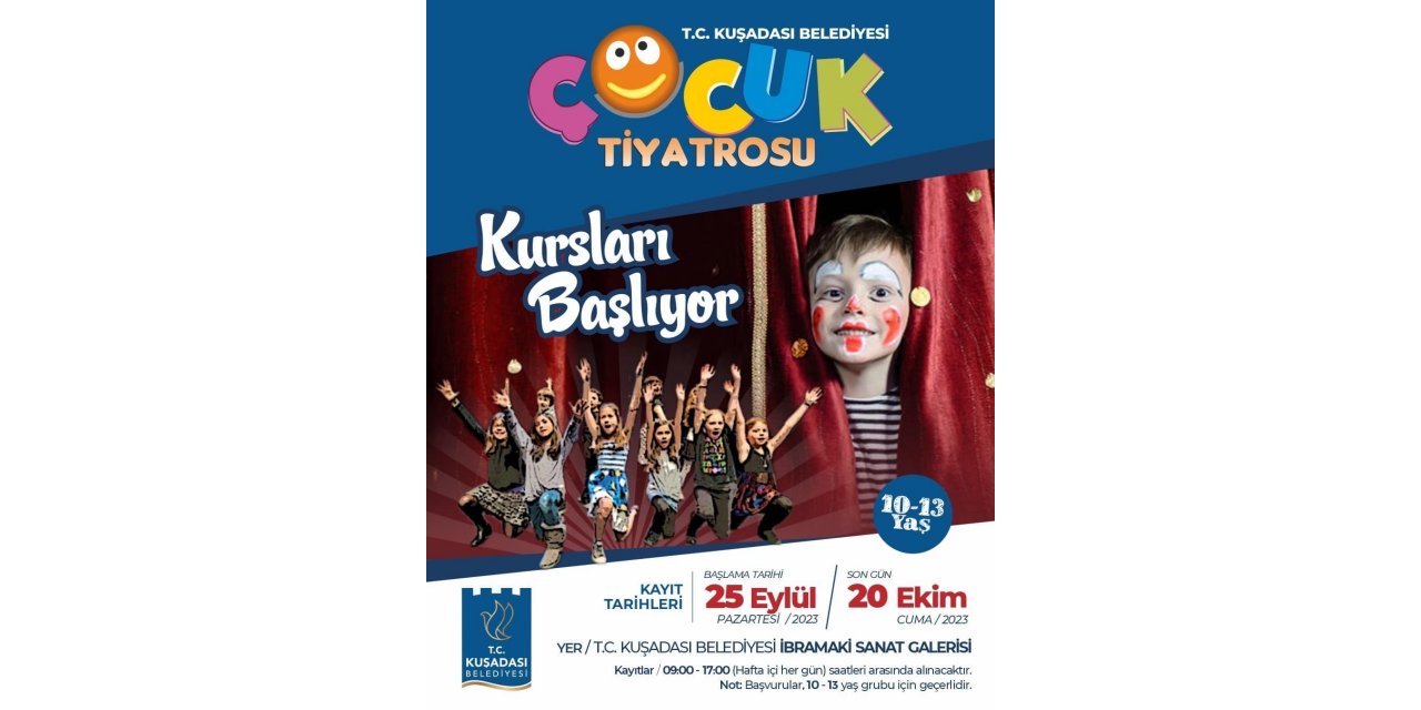 Kuşadası Belediye Tiyatrosu, küçük yeteneklere kapılarını araladı