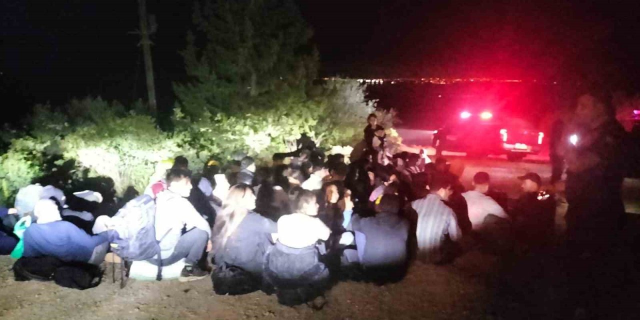 Milas’ta 111 düzensiz göçmen yakalandı