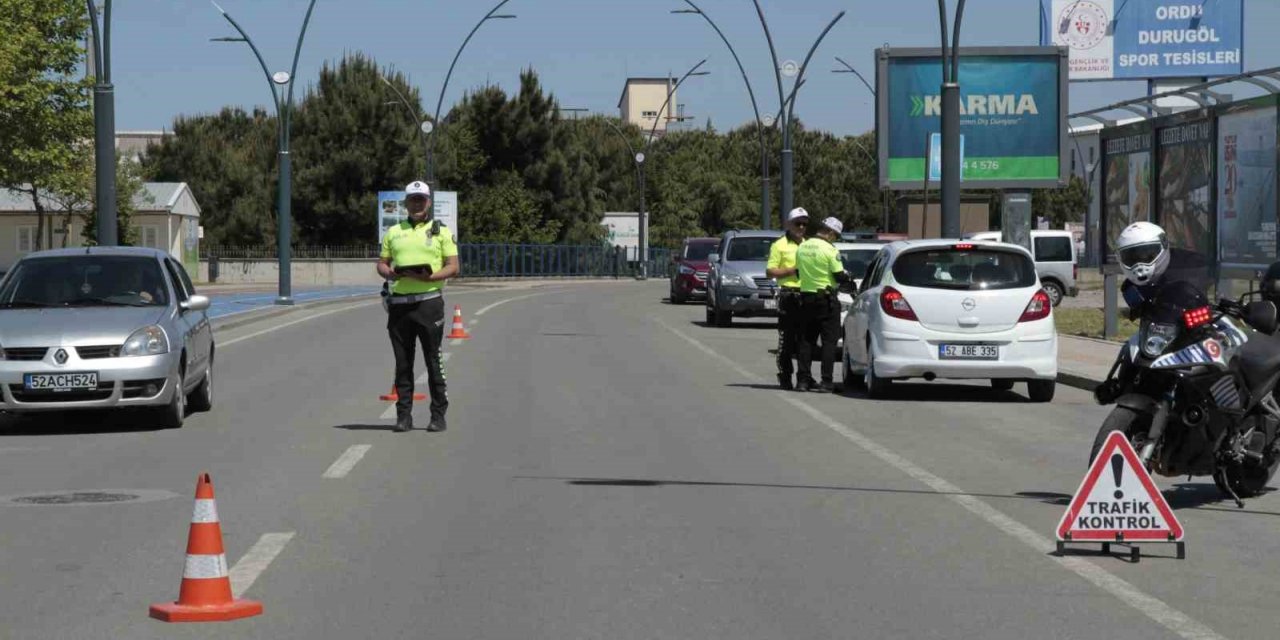 Ordu’da bir haftada 14 binden fazla araç denetlendi