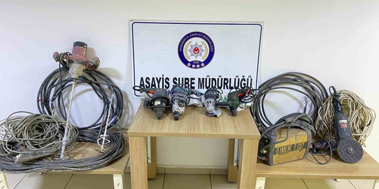 İnşaattan hırsızlık yapan zanlı, 40 GB’lık görüntü izlenerek yakalandı