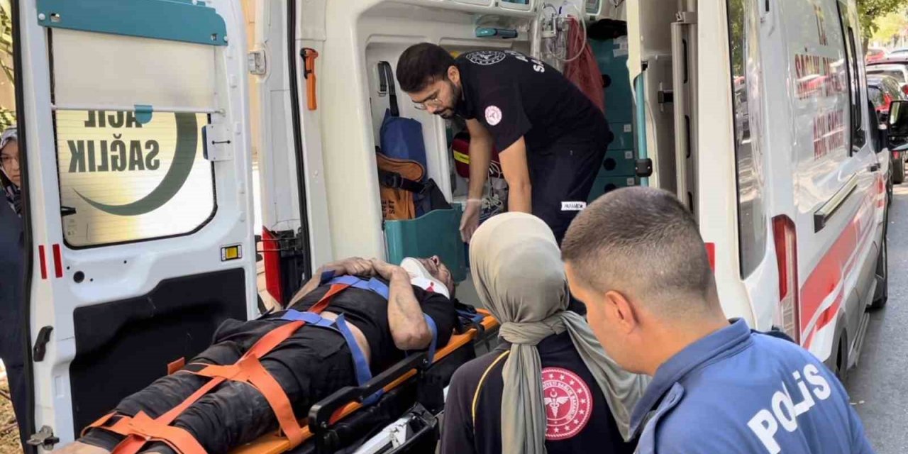 Yakalanacağını anlayan hırsız girdiği binanın 5’inci katından boşluğa atladı