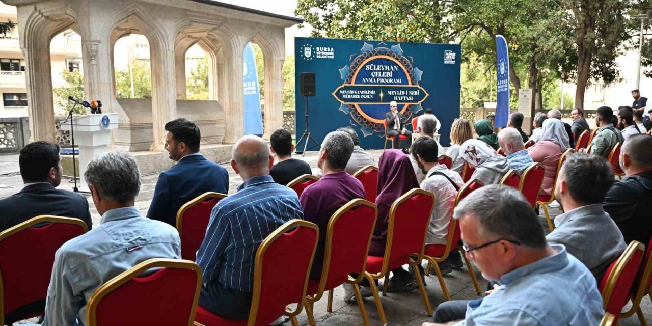Süleyman Çelebi Mevlid Kandilinde anıldı