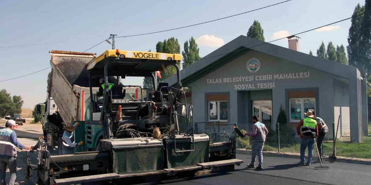 Talas Cebir’de kapsamlı asfalt çalışması