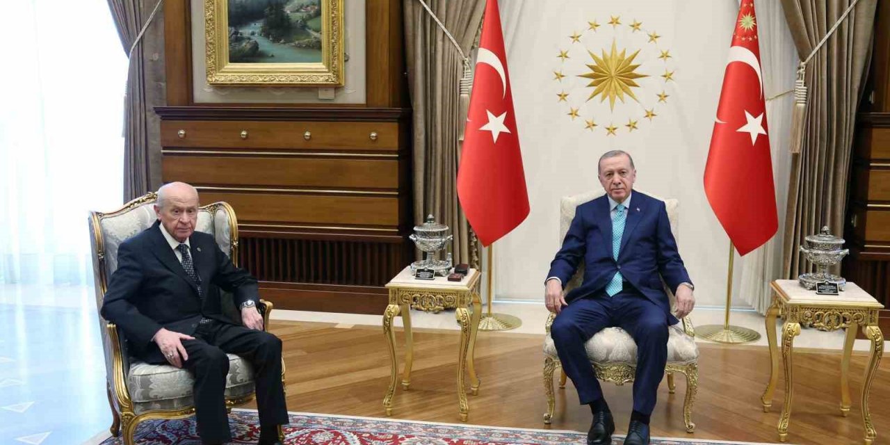 Cumhurbaşkanı Erdoğan, MHP Lideri Bahçeli ile görüştü