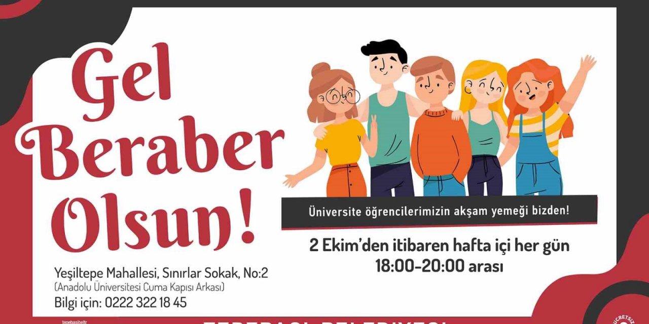 Tepebaşı’ndan öğrencilere yemek desteği