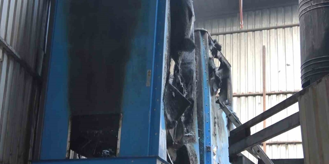 Fabrika yangınında facianın eşiğinden dönüldü