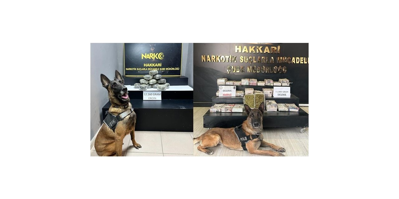 Hakkari’de 24 kilo 60 gram uyuşturucu ele geçirildi