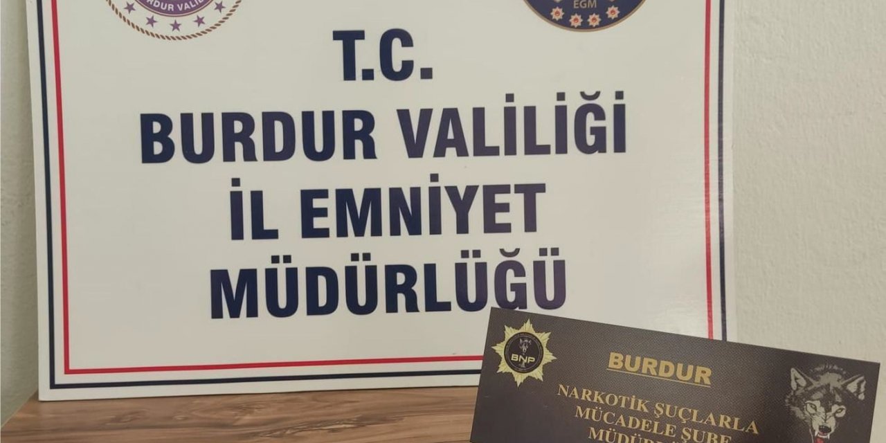 Burdur’da uyuşturucu operasyonuna 2 tutuklama