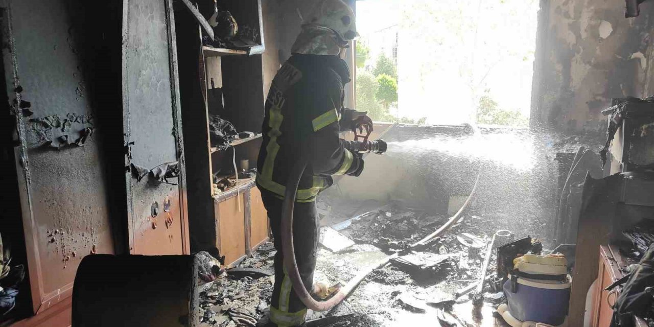 Prize takılı unutulan dizüstü bilgisayar yangın çıkardı