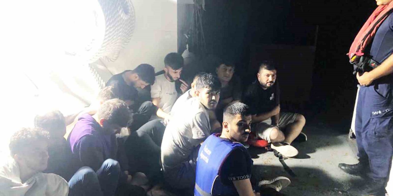 Marmaris’te 13 düzensiz göçmen yakalandı